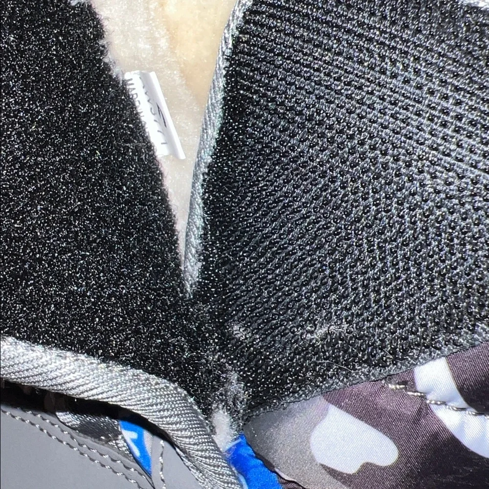 Hobibear Kids Blue & Gray Camo Winter Boots